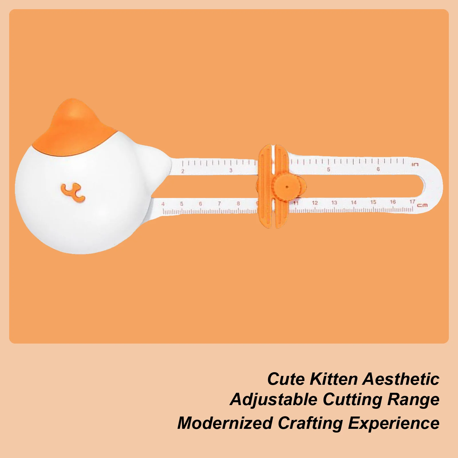 

Круглый резак для бумаги в форме кошки, инструмент для резки картона с регулируемым диаметром, резак для рождественской бумаги для скрапбукинга