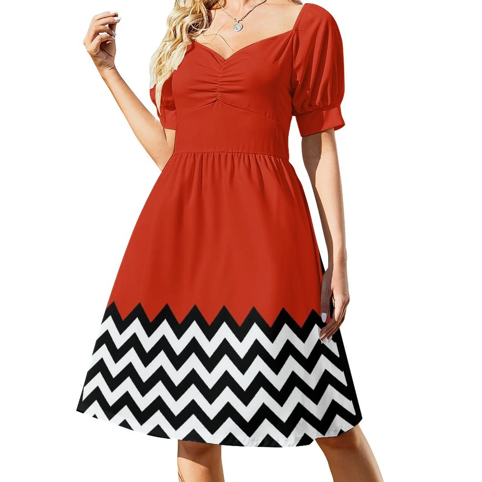 

Black Lodge (Twin Peaks) inspired graphic Short Sleeved Dress Summer women's clothing Dress