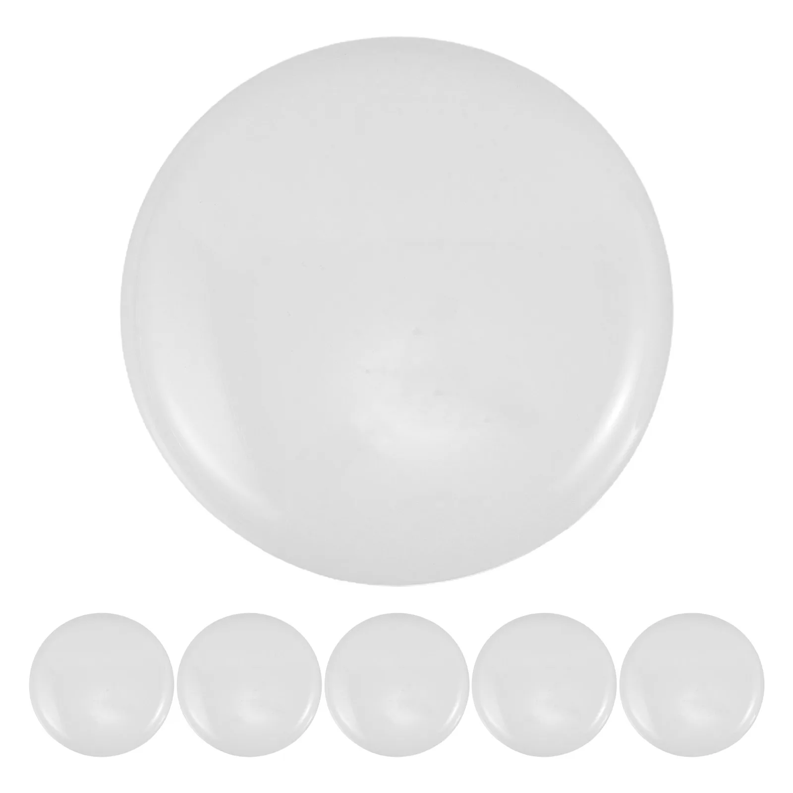 

6pcs LED Light Diffuser Panel Ceiling Round Milky White Glare Reduction Uniform Illumination Easy Installation Residential
