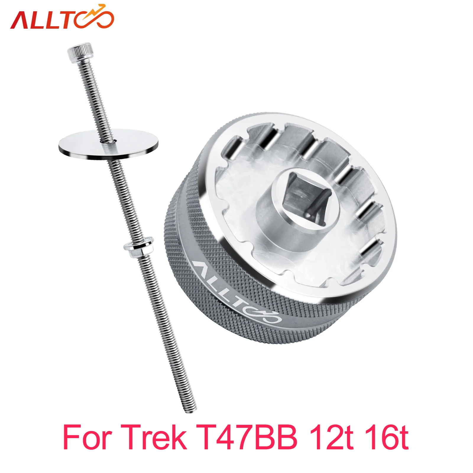 ALLTOO Bike Ratchet Wrench Bottom Bracket Tool For Trek T47BB 12t 16t 2-in-1 T47 Sturdy Lightweight Cycling Cup Press Tools