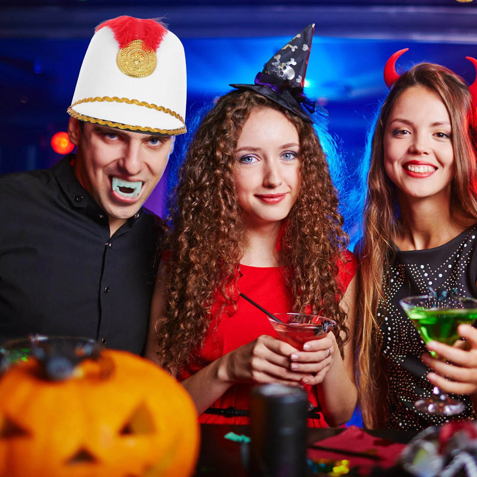 

Nutcracker Hat Plume Designed Compact Costume Cap Cosplay Party Parade Dress Up Accessory Replaceable Prop Party Nutcracker Prop