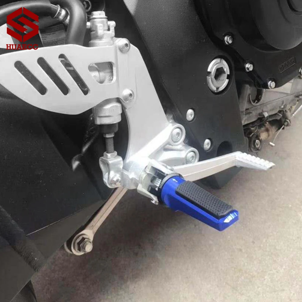 Front Footrests Foot Rests Pegs Pedals Peg for Yamaha XJ6 FZ6 FZ 6 Fazer S2 Niken SCR950 XSR700 /XTRIBUTE XSR900 XJ6 Diversion F