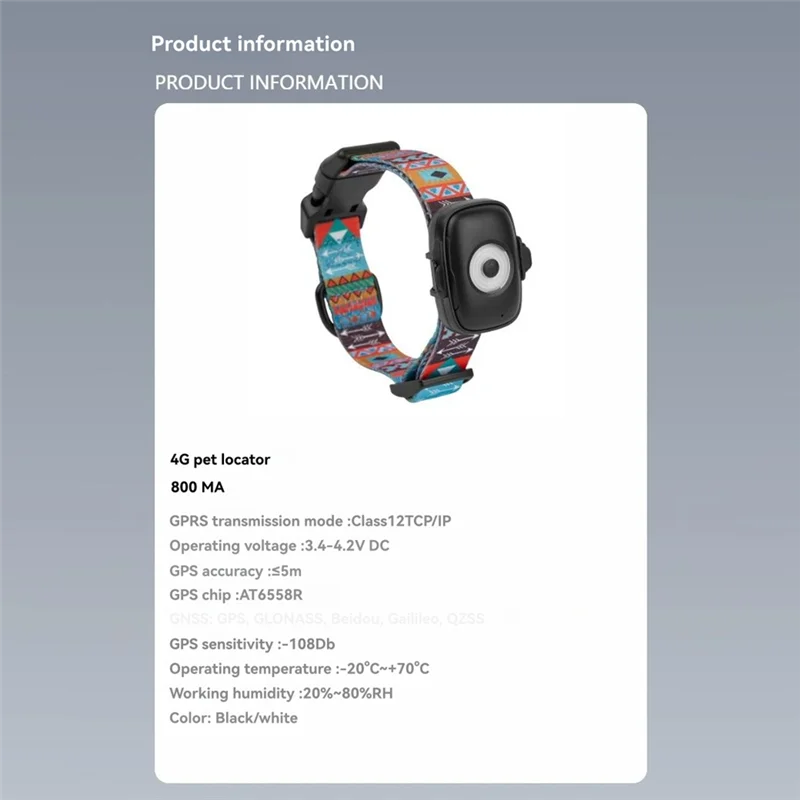 

A25F-4G Ip66 Waterproof Cat And Dog Tracker Mini Pet Tracker Dog Collar Real-Time Locator Mini Pet Quadruple Locator