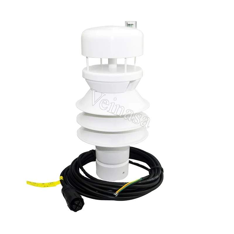 2026 New Veinasa-THPRWG-02 Smart 7 in 1 Compact Meteorological Weather Station Mini Ultrasonic Wind Speed Measuring Instrument