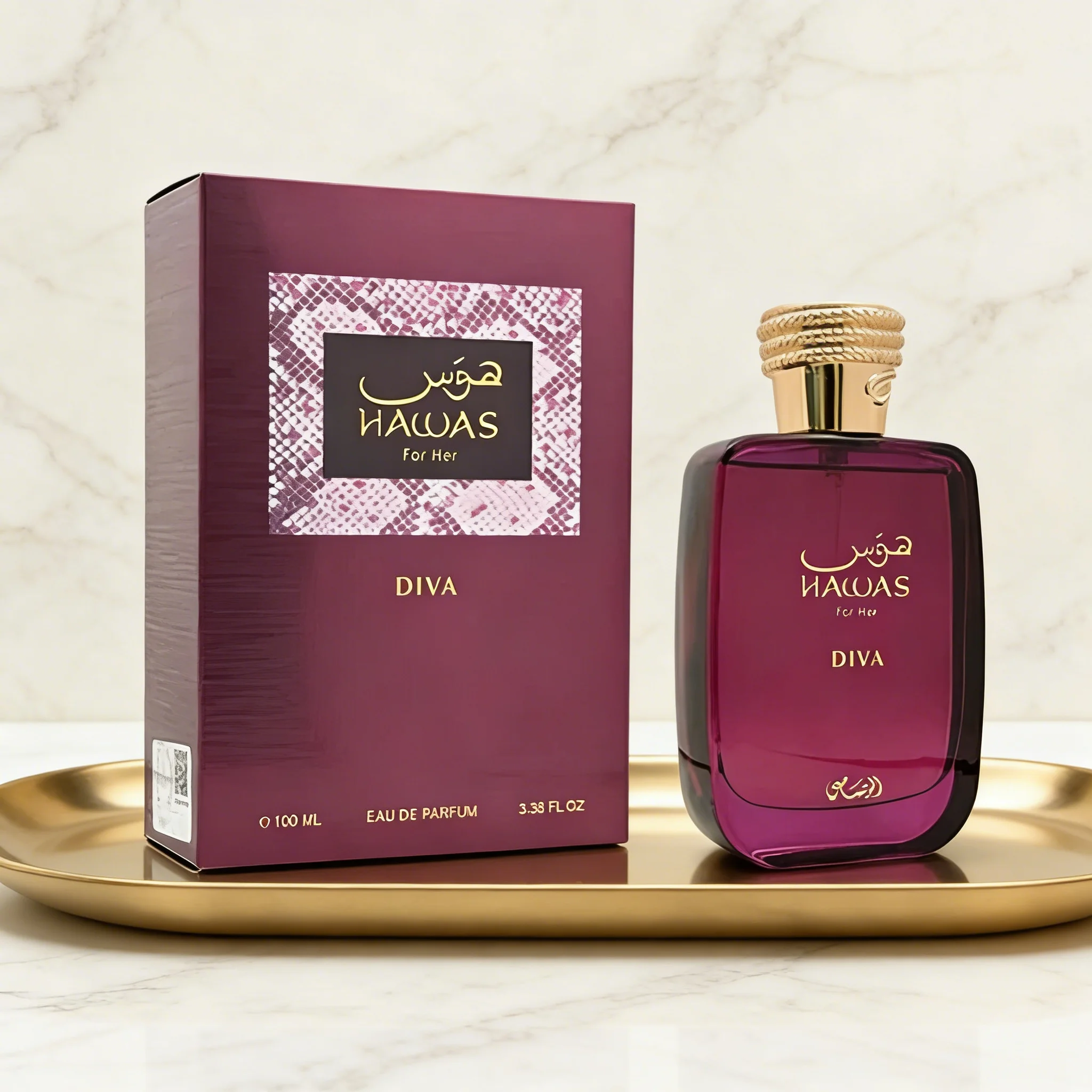 

Hawas Diva Rasasi Signature Scent for the Confident Woman, Notes of Red Fruits, Cedar & Musk, New Long Lasting EDP