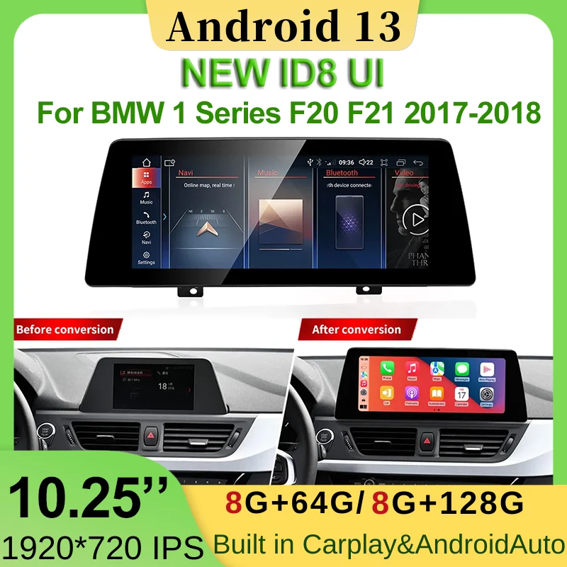 

Android 13 Car Multimedia Video Players Head Unit For BMW 1Series F20 ID6 EVO 2018-2020 Navigation Carplay Auto Stereo 4G WIFI