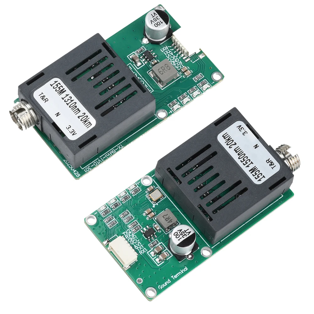 السماء/الأرض TTL وحدة الإرسال والاستقبال الضوئية DC5.5-26V FC RX/TX/AV/VCC/GND واجهة TTL إلى الألياف البصرية وحدة محطة المعدات