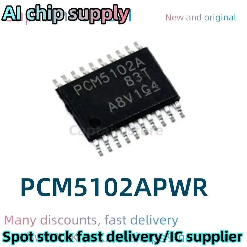 5PCS  PCM5102APWR PCM PCM5102 PCM5102AP PCM5102APW 100% Brand New Original Integrated circuit TSSOP20