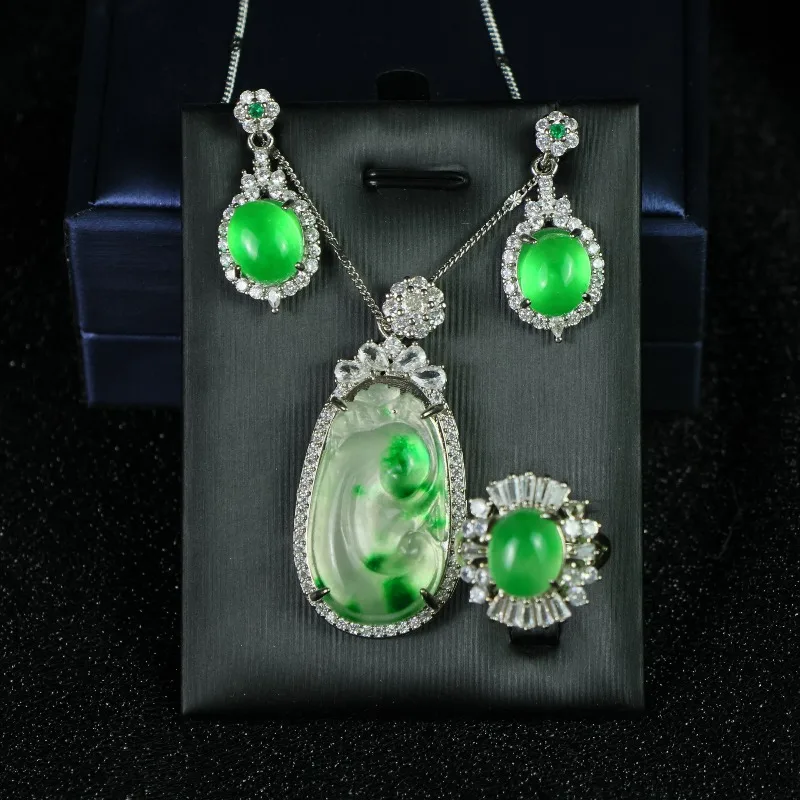 

Новый кулон из натурального высококачественного ледяного кварца, изысканное и модное украшение в этническом стиле