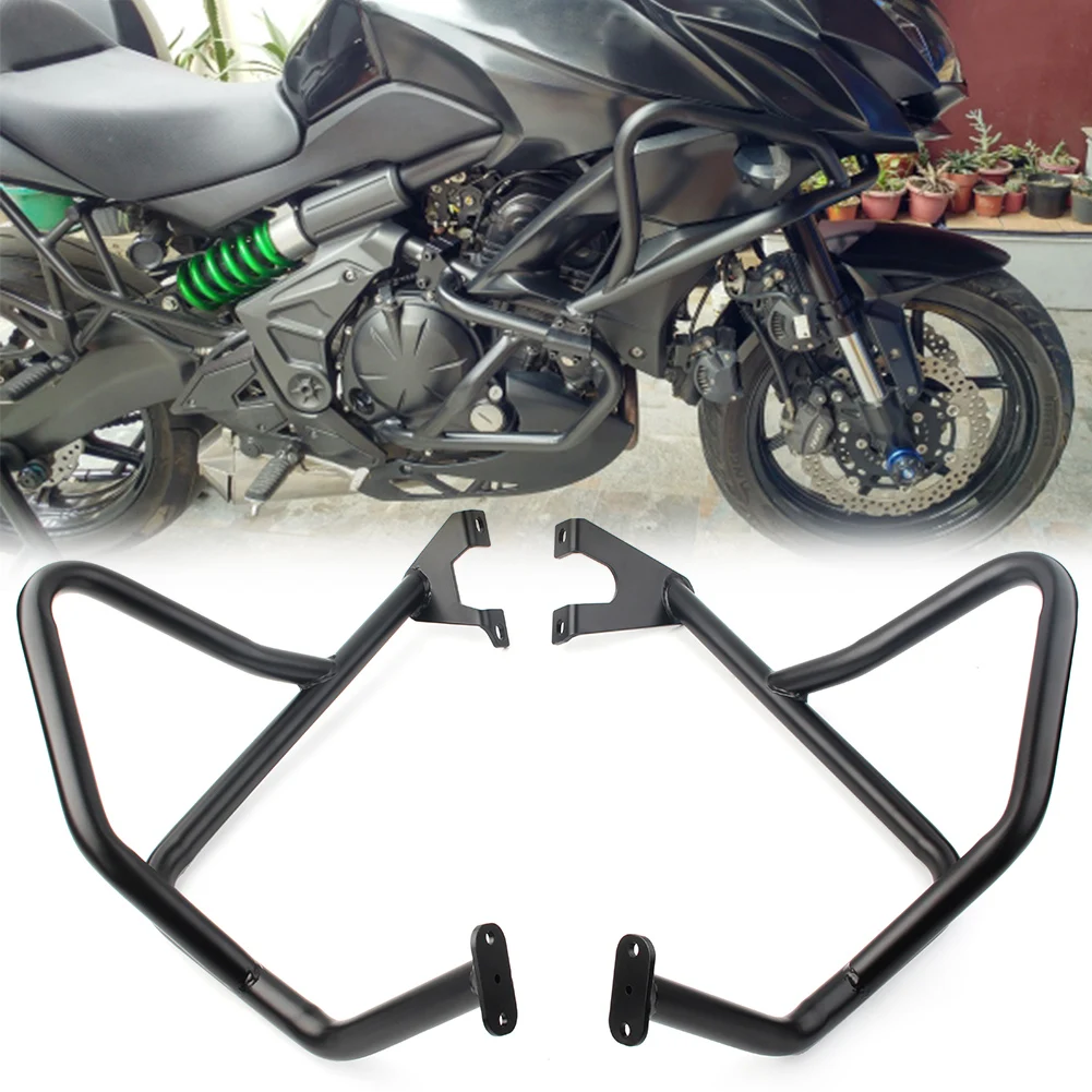 

2Pcs Motorcycle Engine Highway Crash Bars Guard Steel Upper Protector For Kawasaki Versys 650 KLE650 2015 2016 2017 2018 2019