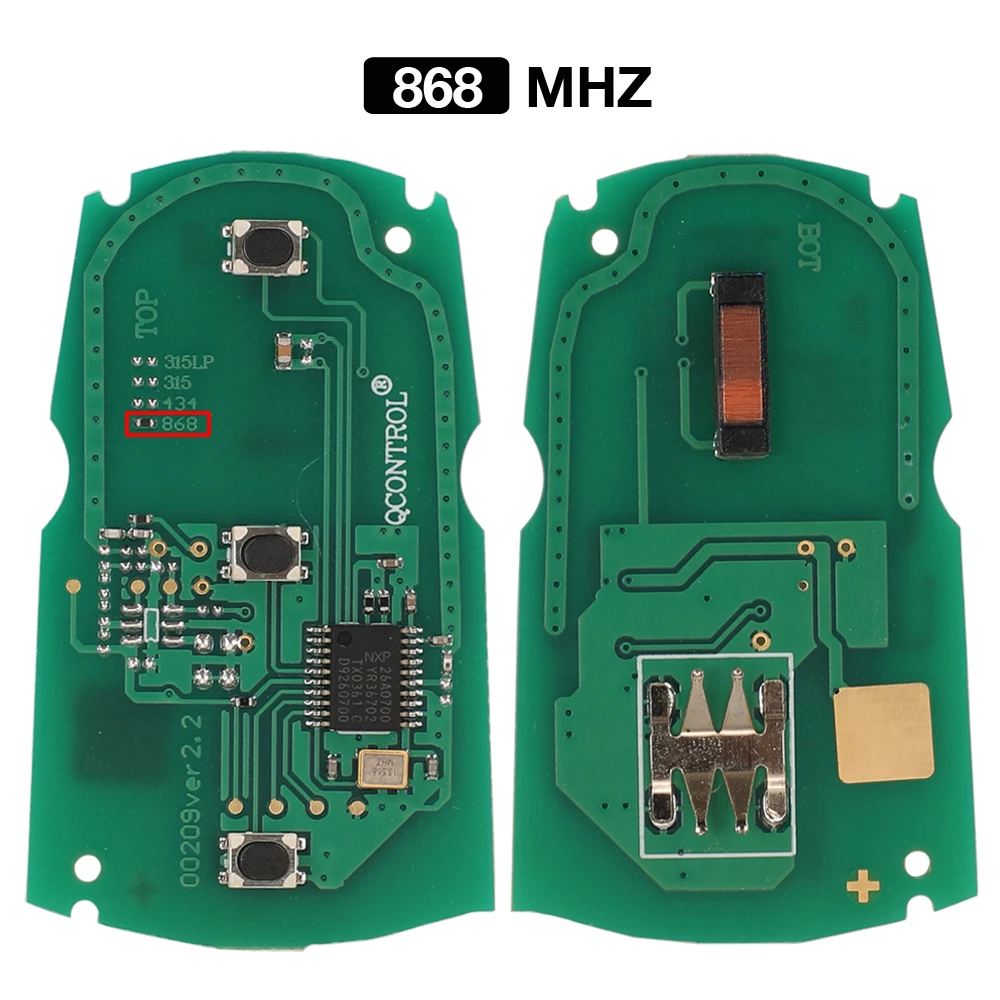 jingyuqin Auto-Fern Smart Key 315Mhz / 868MHz für BMW 1/3/5/7 Series CAS3 X5 X6 Z4 Auto Keyless Steuersender mit Chip
