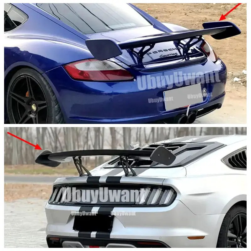 

Carbon Fiber Rear Wing Spoiler Universal 5 7" Auto 3D 3DI GT JDM Racing Car Trunk