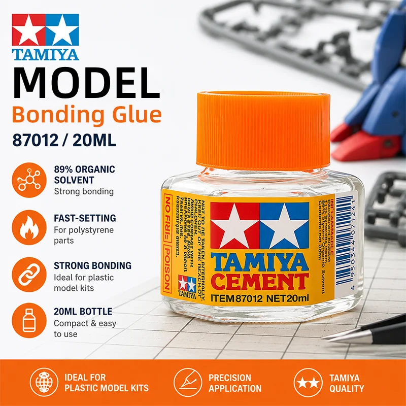

Tamiya 87012 Extra Thin Plastic Cement 20ml Model Kit Adhesive Glue for Gundam Car Aircraft Tank Ship