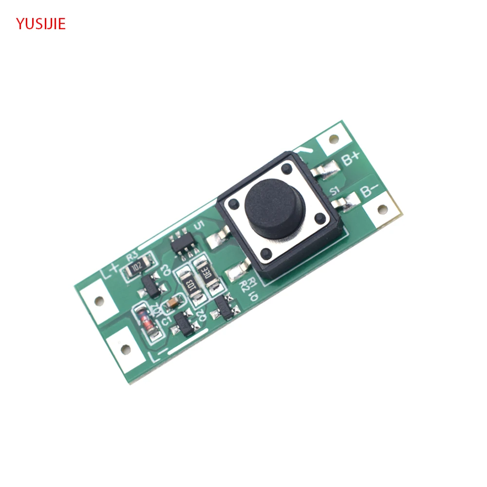 YUSIJIE-324 DIY flash LED module bicycle LED light flashlight PCBA 3-12V voltage LED control board button switch