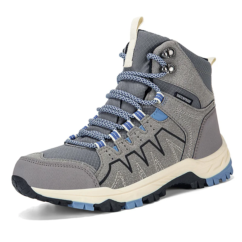 

Уличные зимние ботинки для мужчин и женщин, походная обувь, нескользящая горная обувь для скалолазания, мужские рабочие кроссовки, мужские треккинговые ботинки с высоким берцем