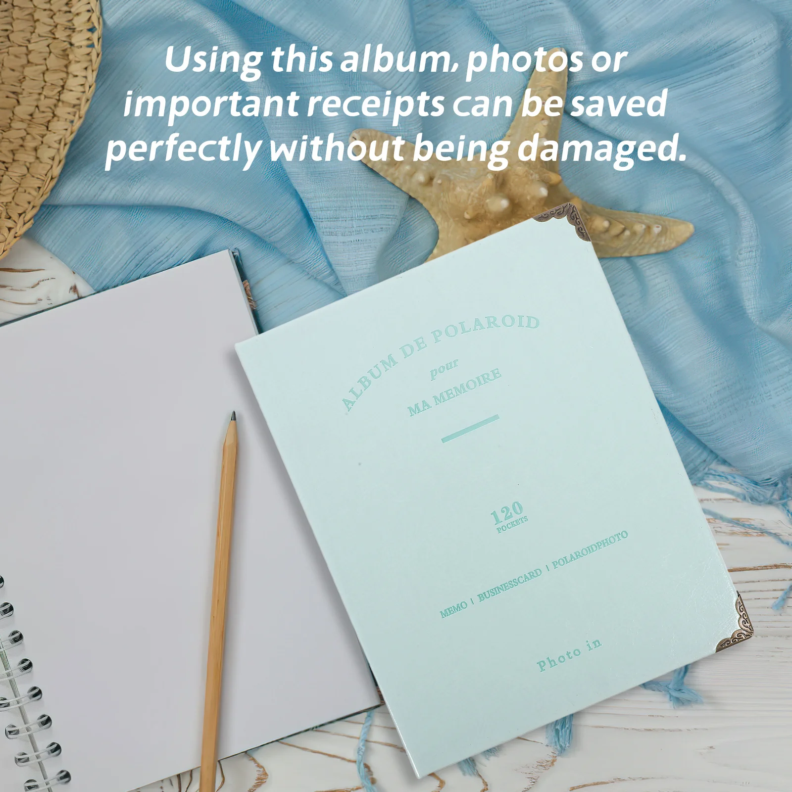 

Ticket Storage Album Wear-Resistant Portable Organizer For Concert Movie Travel Tickets Stamps Collection Holder