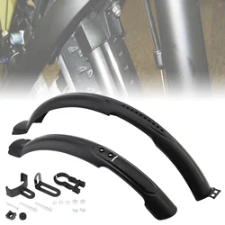 2pcs/set Bicycle Fenders Black Foldable Adjustable Front Rear Mountain Bike Mudguards Set for 26 Inch Bikes