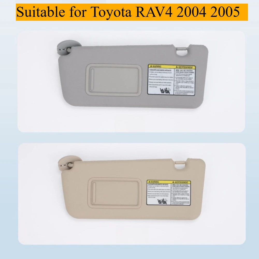 

Подходит для Toyota RAV4 2004-2005, автомобильный солнцезащитный козырек серого цвета, 74320-42420, левый, из ПВХ
