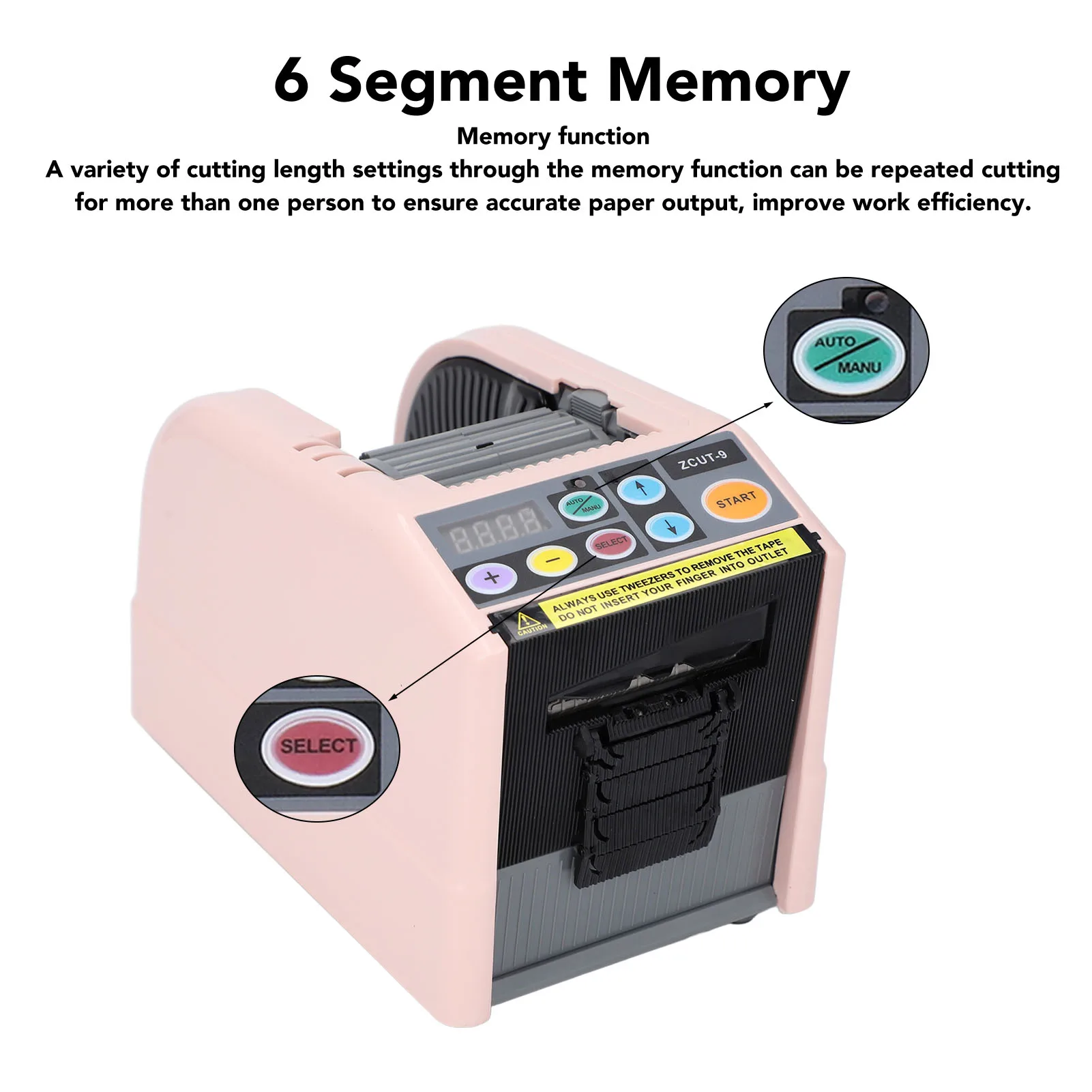 

Ribbon Cutting Machine Wide Application Efficient 200mm/second Feeding Speed Tape Cutter Machine Accurate Cutting for Shipping