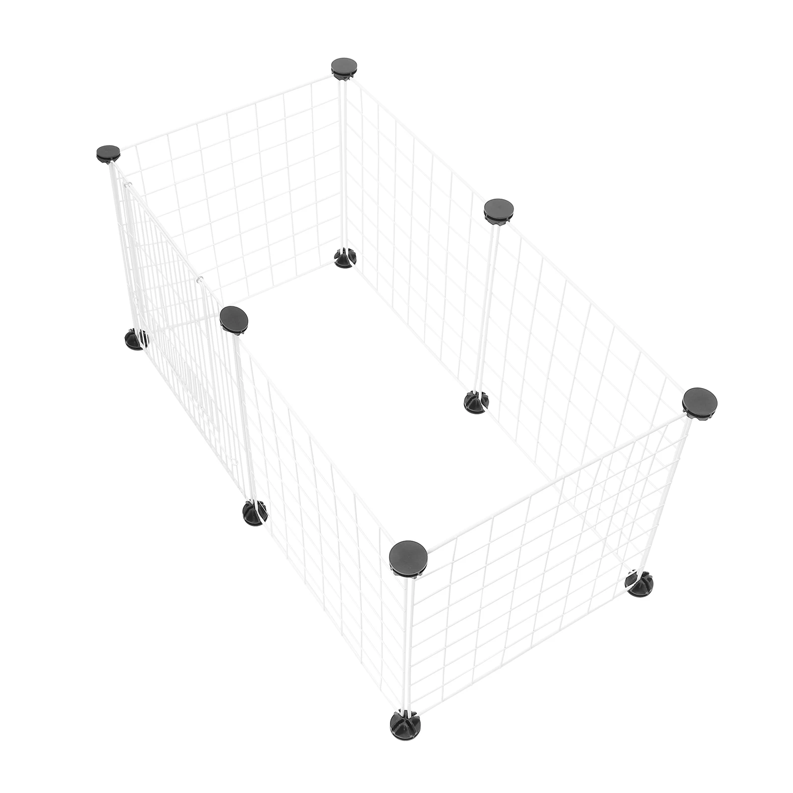 Custodie per recinzione per animali domestici 12 fibbie di fissaggio Gabbia in filo di ferro cavo durevole Box per cani e gatti fai da te Forniture per la casa multifunzionali