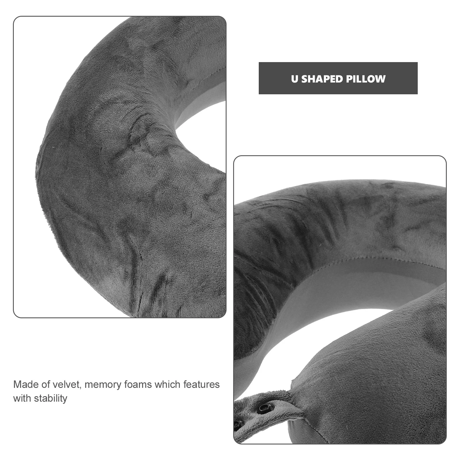 

Memory Foam Neck Pillow U Shaped Ergonomic Support Pillow Portable Travel Pillows for Sleeping Airplane Office Use