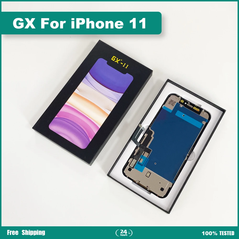 GX LCD Display For iPhone X XS XR 11 11ProMax 12 12Pro 12pro Max 13 Touch Screen Digitizer Assembly Support True Tone