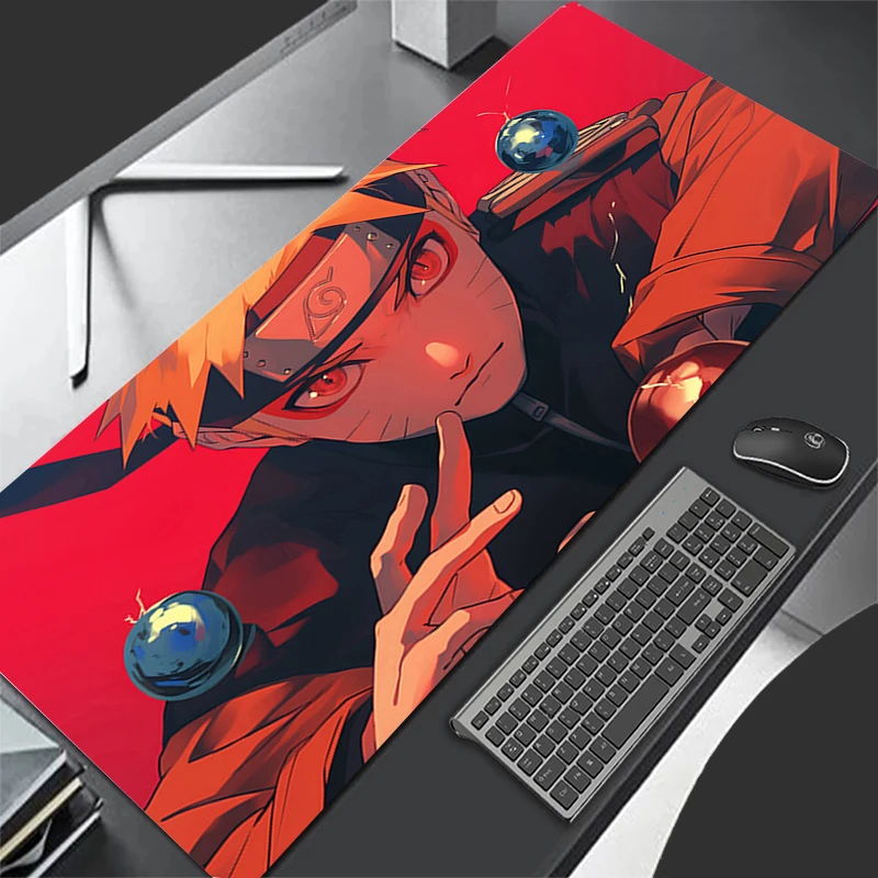 

Mouse Pad naruto Uzumaki XL Lockedge Large Gaming Accessories Computer Gamer Keyboard Mouse Mat Desk 900x400 Mousepad For Csgo