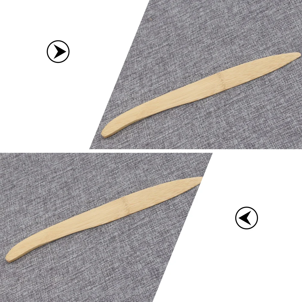 قاطع ورق من الخيزران بتصميم مريح ومتين وخفيف الوزن للمكتب والمنزل والمدرسة وأداة قطع مغلف الورق