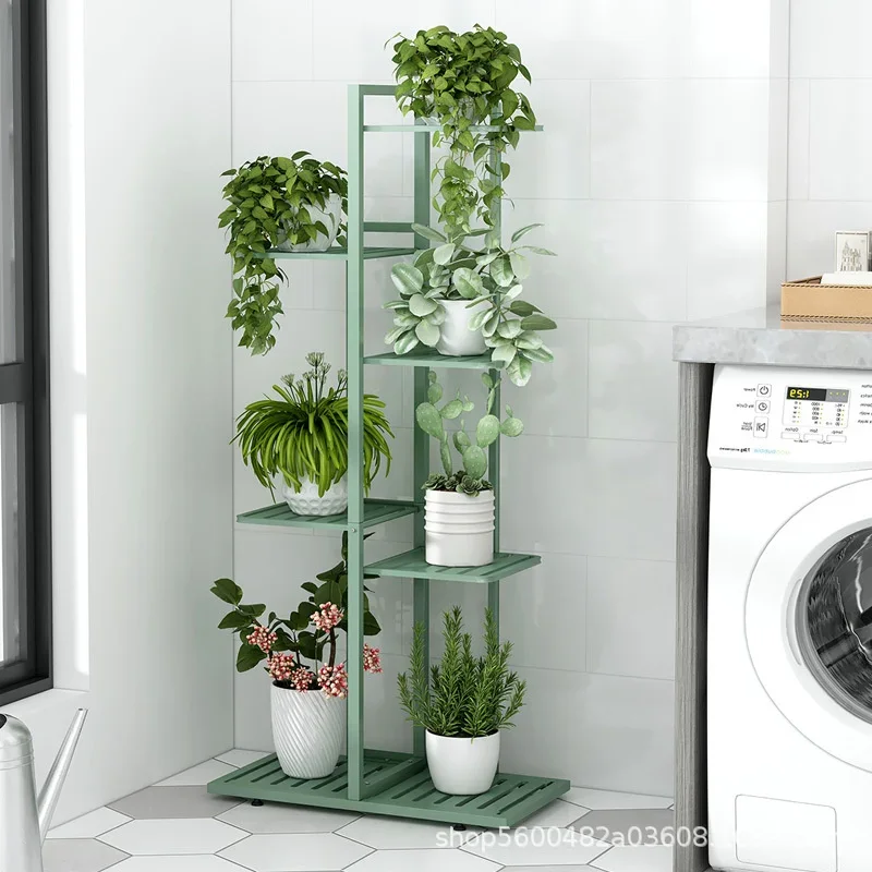 Simple And Modern Plant Shelves Multi-layer Partition Flower Stand Bold Material Metal Racks Versatile Home Stand For Flowers