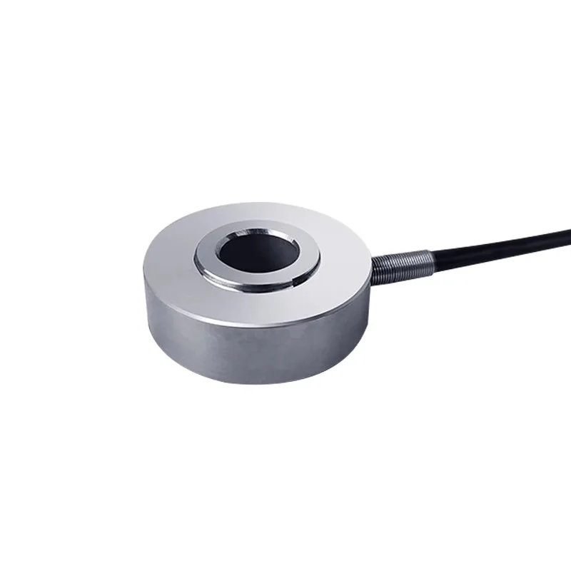 JHBM-4 weighing sensor measures force and weight through a circular through-hole