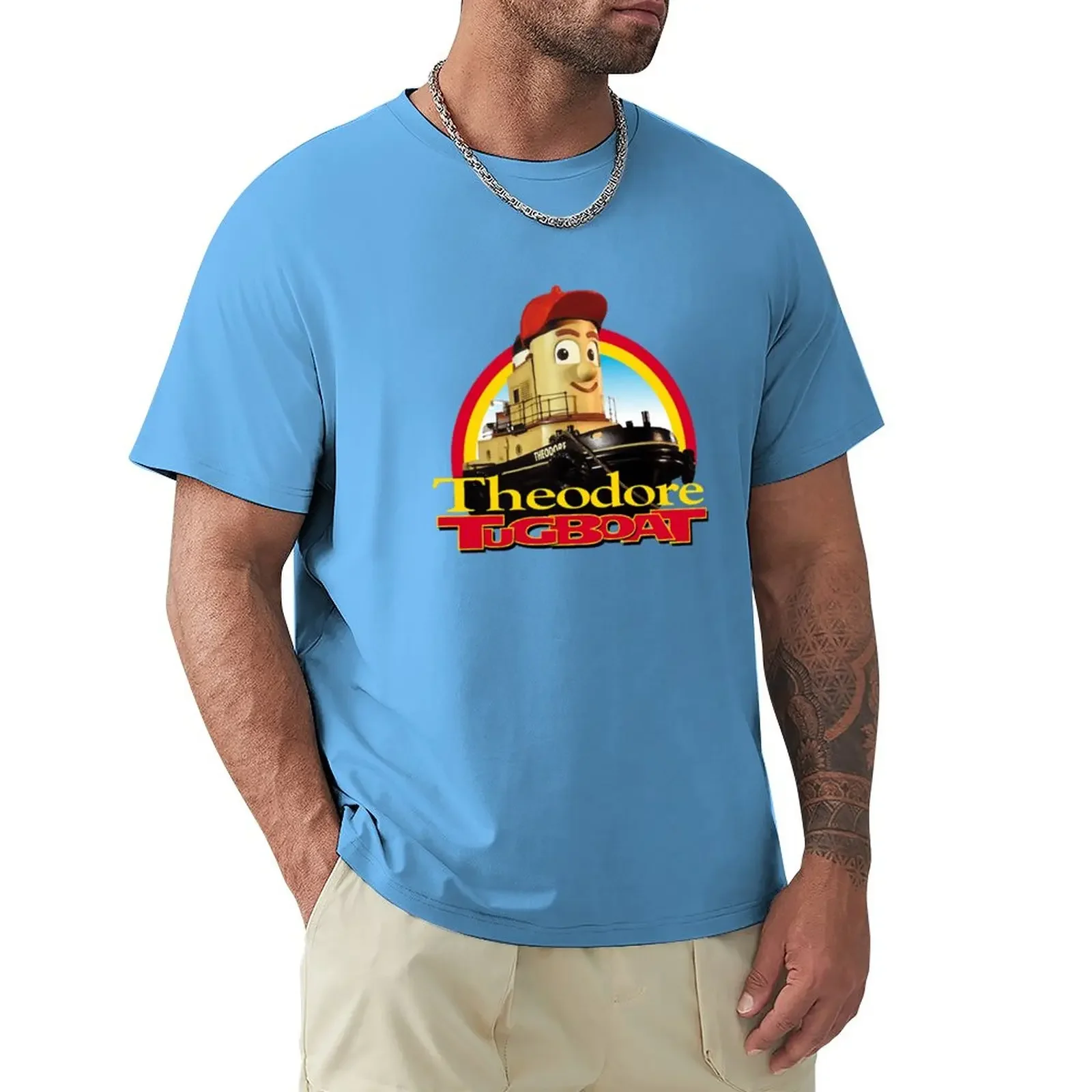 Theodore Tugboat T-Shirt cute tops funnys T-shirt men