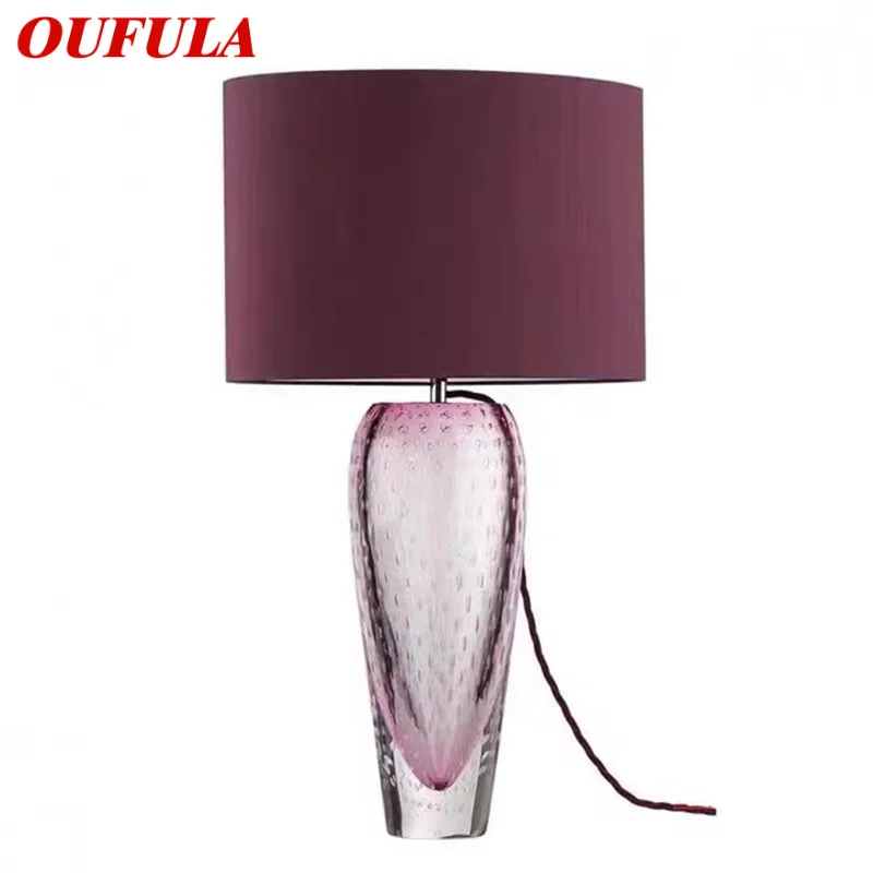 

OUFULA Nordic Glaze Table Lamp Modern Art Iiving Room Bedroom Study Hotel LED Personality Originality Desk Light