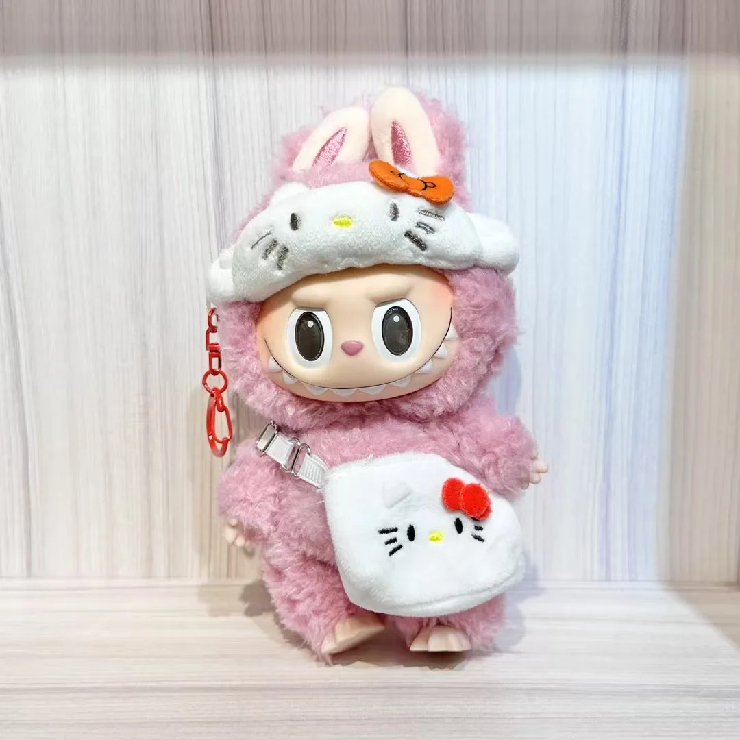 Pour Labubu poupée vêtements Sanrio coton poupée bricolage accessoires ma mélodie Kuromi Mini sac à bandoulière Dressing poupée accessoires cadeaux