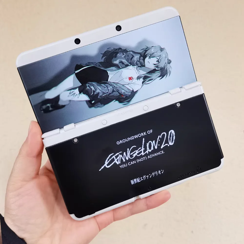 NEUE 3DS Konsolen-Ersatzschale EVA Asuka weiß Gehäuse Illustrationen neue 3ds Ersatzschale AE-Schale