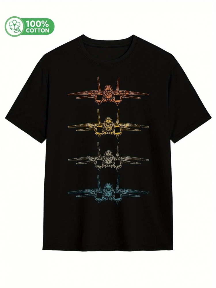 

Ретро F14 Tomcat Schematic Vintage F-14 Fighter Jet Lover узор - мужская футболка с короткими рукавами и принтом из 100% хлопка.