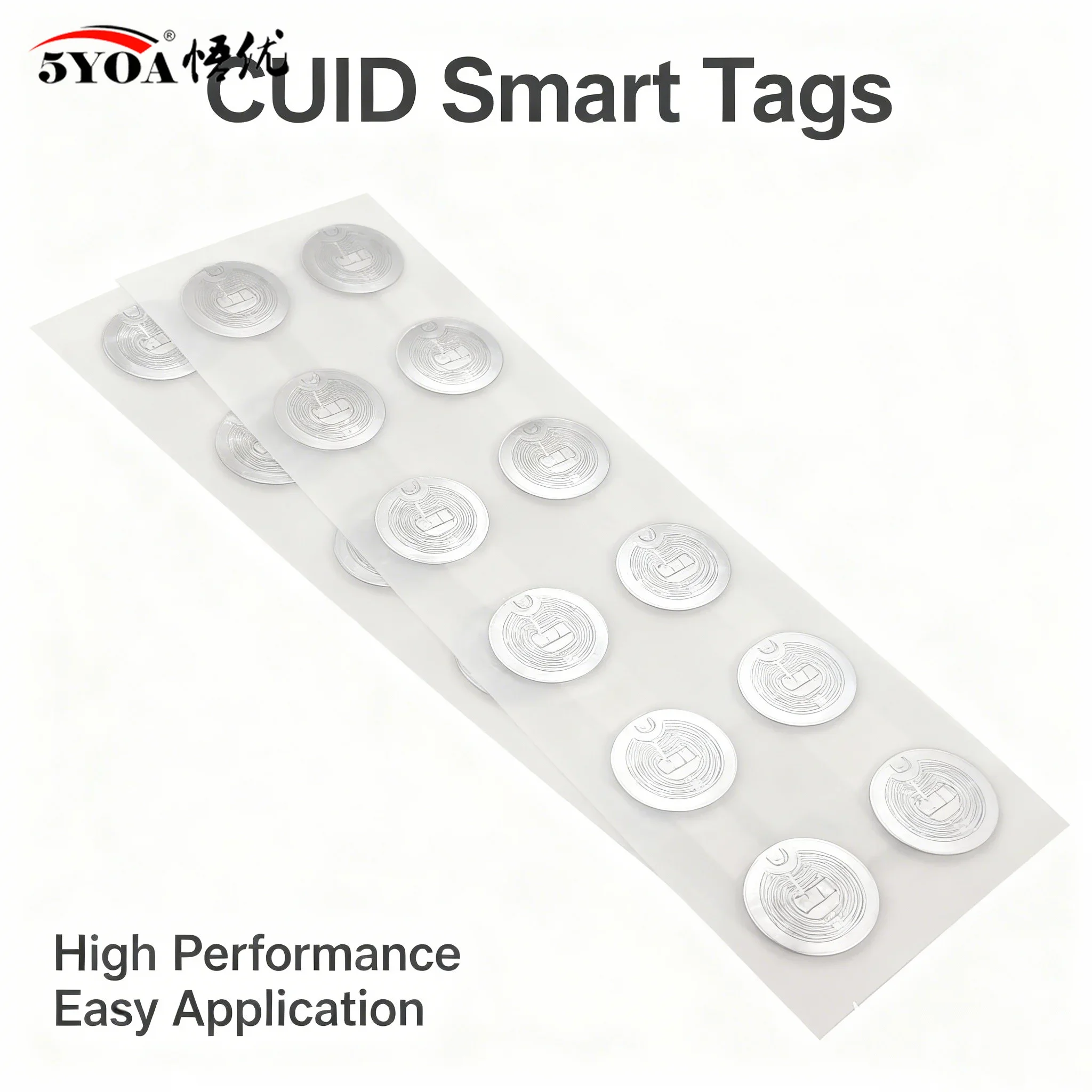 5YOA CUID Gen2 علامة إلكترونية قابلة لإعادة الكتابة MCT مفتاح ذكي ISO14443 استنساخ رمز 13.56 ميجا هرتز تتفاعل للتغيير ملصق IC طبق الاصل شارة #1