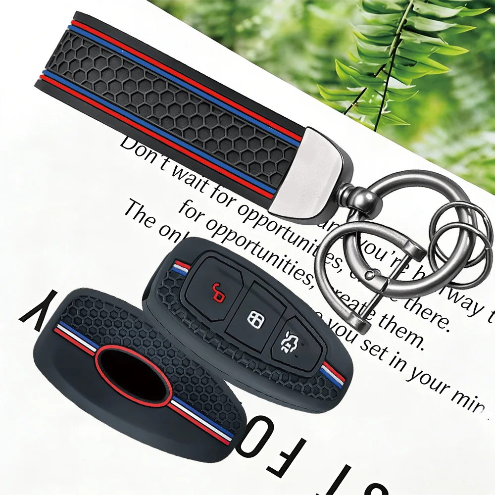 3 Button Key Cover For Ford Transit Custom Mondeo Fiesta Kuga ST Line MK3 Focus 3 Station Wagon Ecosport Case Key Protection view 5