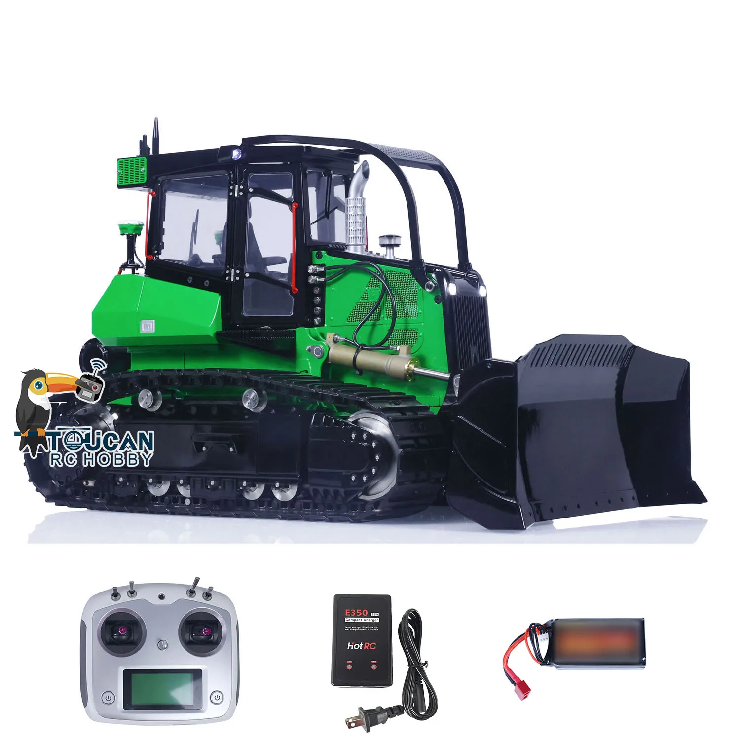 Toys LESU Aoue 850K 1/14 RC Hydraulic Dozer Metal Bulldozer DIY Painted Assembled Construction Trucks Vehicle Model for Boys