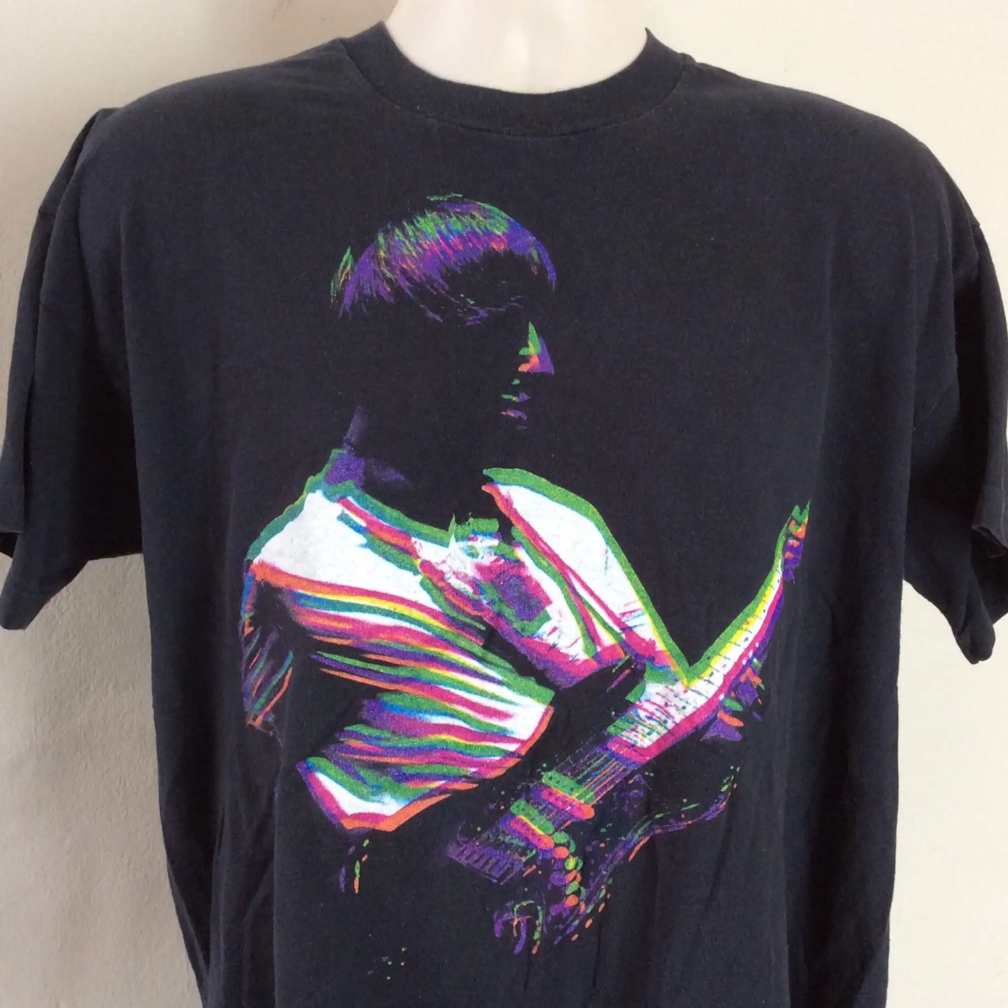 Vtg 1992 Paul Weller Concert TShirt Black XL 90s The Jam Style Council Indie Rock Punk New Wave