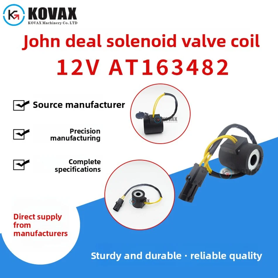 

Fits Wholesale John Deere Solenoid Valve Coil 12V AT163482 6359732 300D 310D 315D