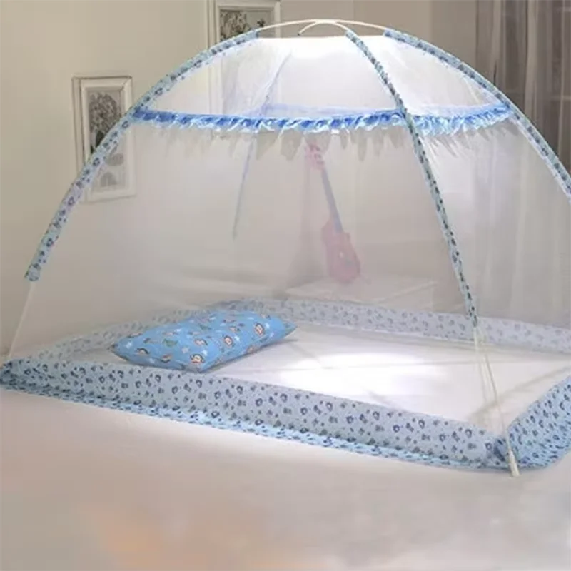 

Baby Crib Mongolian Yurt Mosquito Net Children's Anti fall folding mosquito Net Full Face Universal Mosquito Net Free Installati