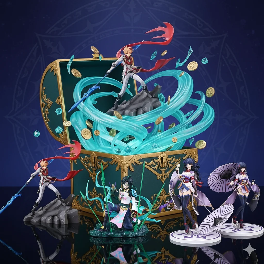 

2026 Genshin Impact аниме-фигурка Lucky Box слепая коробка игровая модель игрушки Коллекционный подарок для фанатов экшн-фигурка набор-сюрпризов