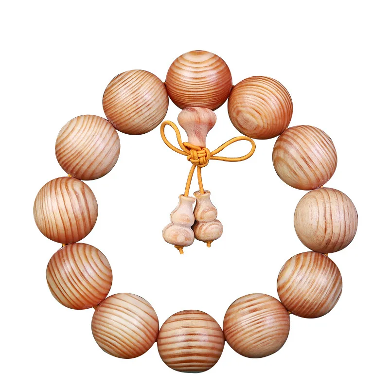 

Full Oil High Transparent Amber Wood Men's Bracelet Changbai Mountain North Agarwood Northeast Pine Mingzi Prayer Beads Gifts