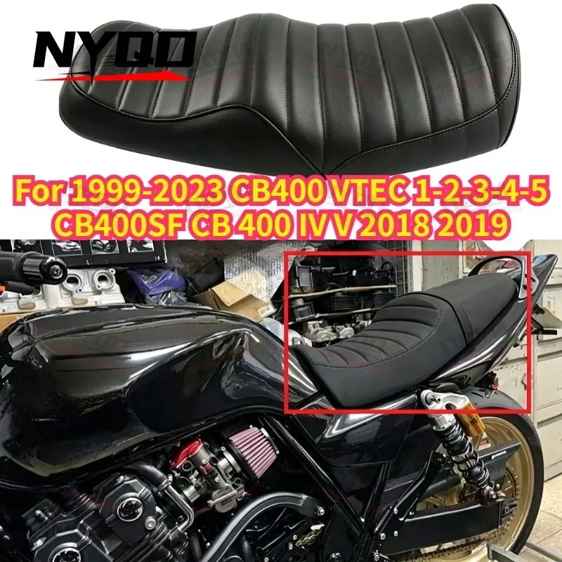

Fit for 1999-2023 CB400 VTEC 1-2-3-4-5 Motorcycle Complete Seat Cushion Pillion Pad CB400SF CB 400 IV V 2018 2019