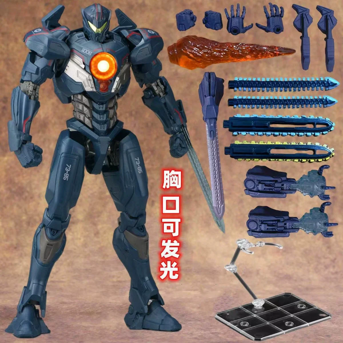 Коллекционная фигурка Neca Pacific Rim 2 Gipsy Avenger Jaeger из ПВХ, подвижная, для демонстрации на рабочем столе, для коллекционеров
