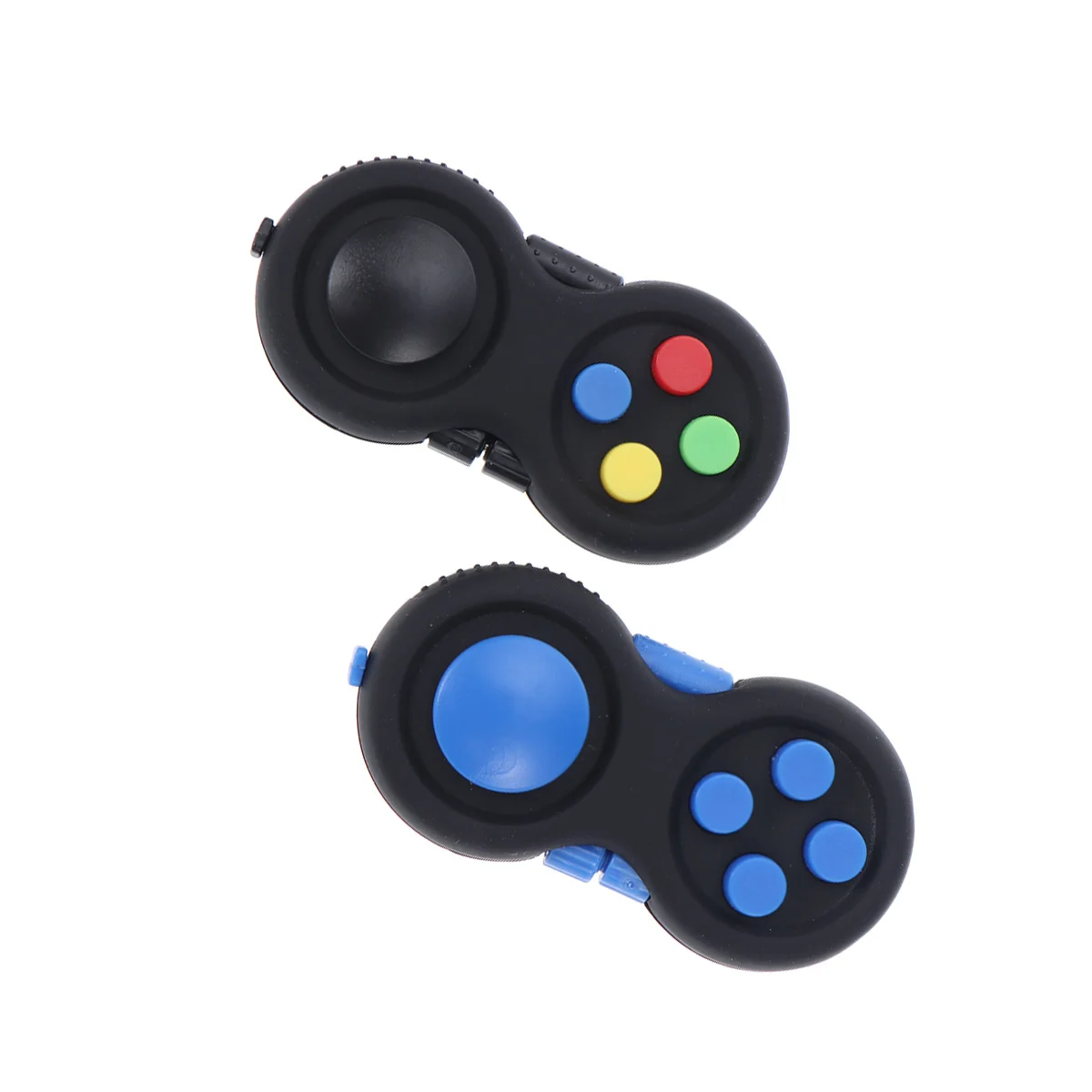 

2pcs Gamepad Fidget For Kids Adults Lightweight Portable 7 Functions Stress Relief Anti-Skid Frosted Surface Gamepad Stress