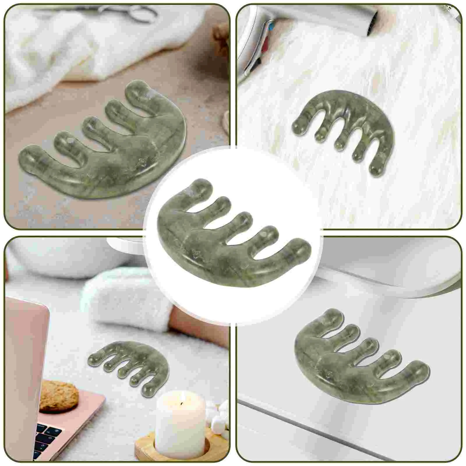 Mini peigne masseur pour cuir chevelu, brosse à cheveux pour sac à main Gua Sha, outil de grattage, tablettes/planches