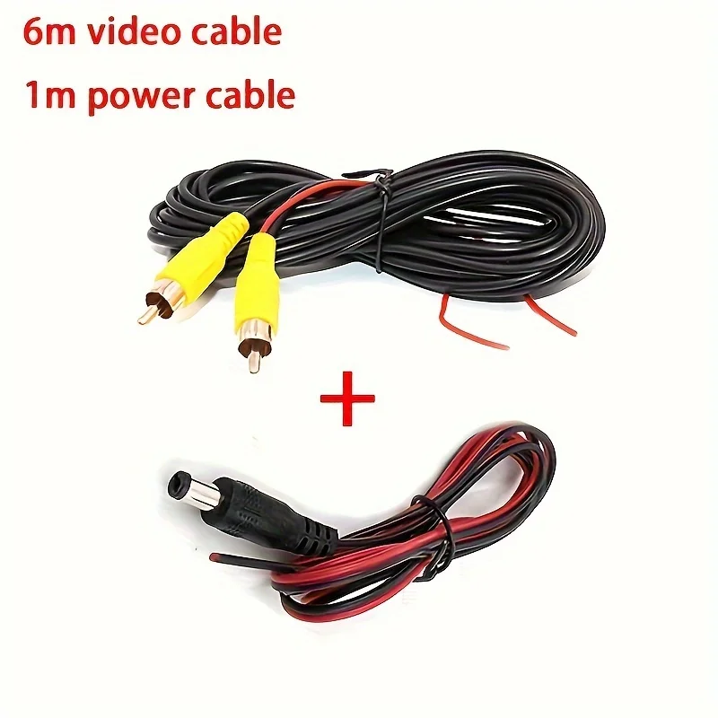 Car Rear View Camera Parking Assistant Backup Reverse Camera RCA Cable for Car Pickups SUV Vehicles