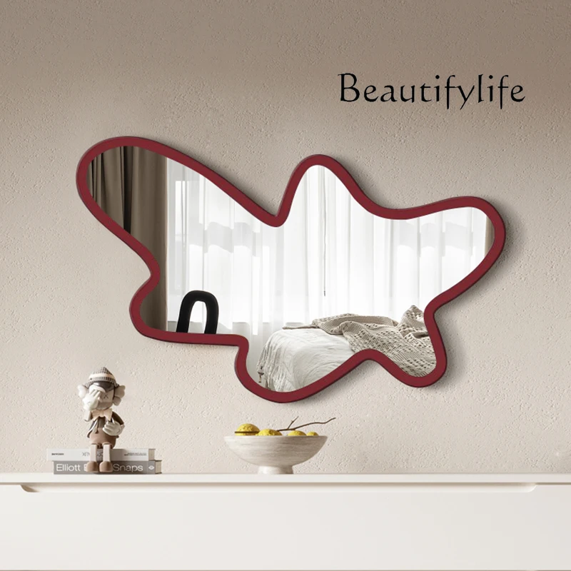 

Q Edge Irregular Wall Hanging Decorative Mirror Bathroospecial-shaped Entrance Makeup Mirror Dressing