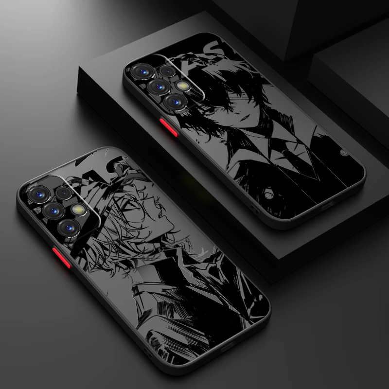 B-Bungo S-Stray D-Dogs Anime Cool Frosted Translucent For Samsung A53 A52 A33 A32 A51 A71 A21S A13 A73 A50 A22 A12 5G Cover